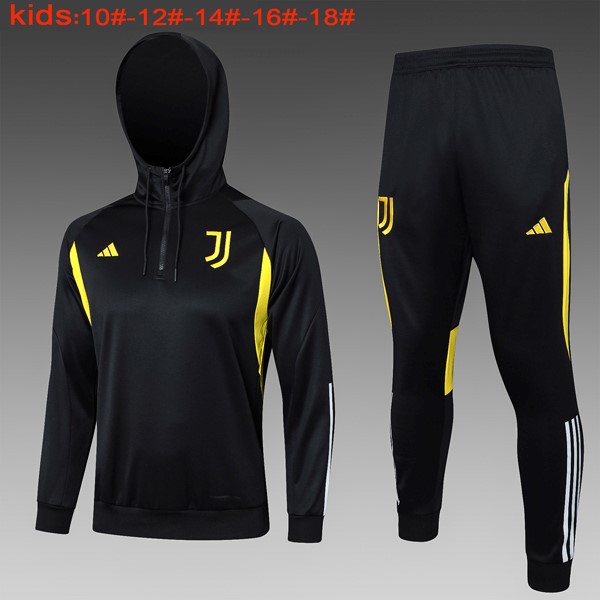 Kinder Hoodies Juventus 2024 Schwarz 2